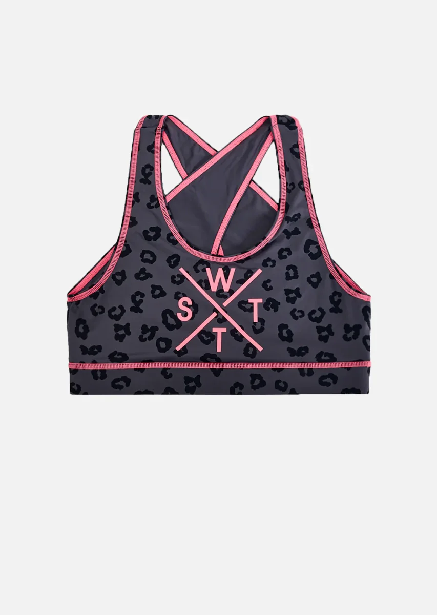 Brassière de bain Xlennox - Leopard Dark Iron – Image 2