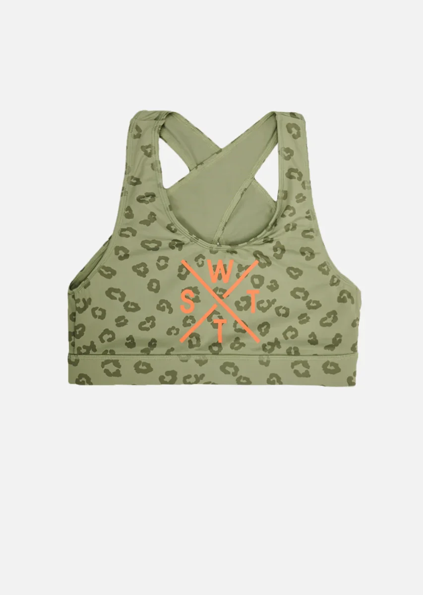 Brassière de bain Xlennox - Léopard Olive